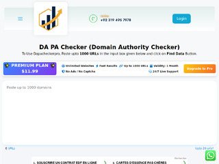 Részletek : DA checker egyszerre töb domainhez